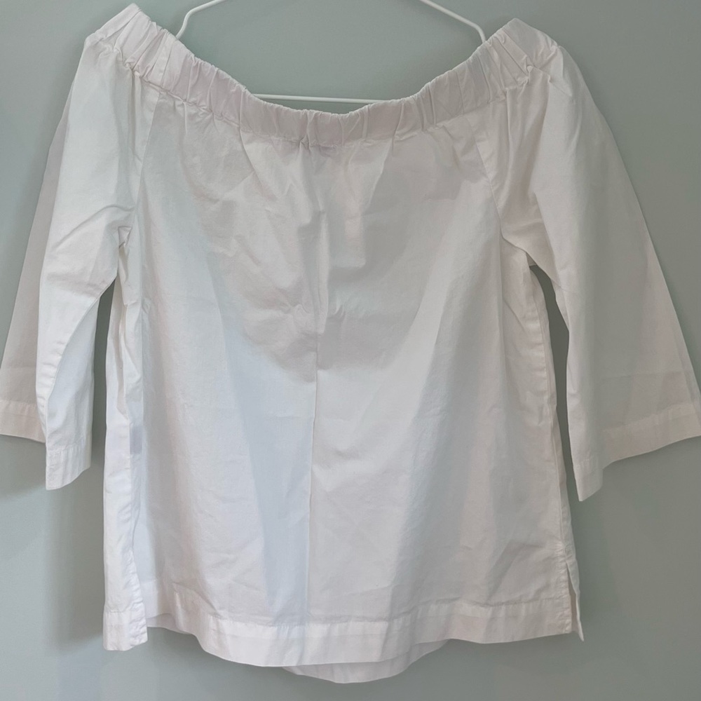 Madewell white cotton shirt mid length sleeve in size S